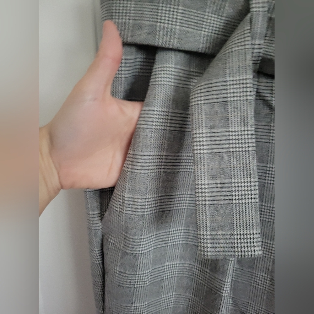 A New Day Women's Gray Plaid Pleated Belted Office Dress Pants Plus Size 18 NWT - Picture 8 of 11